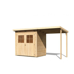  Karibu | Tuinhuis Glücksburg 2 met Overkapping | Onbehandeld 211443-10
